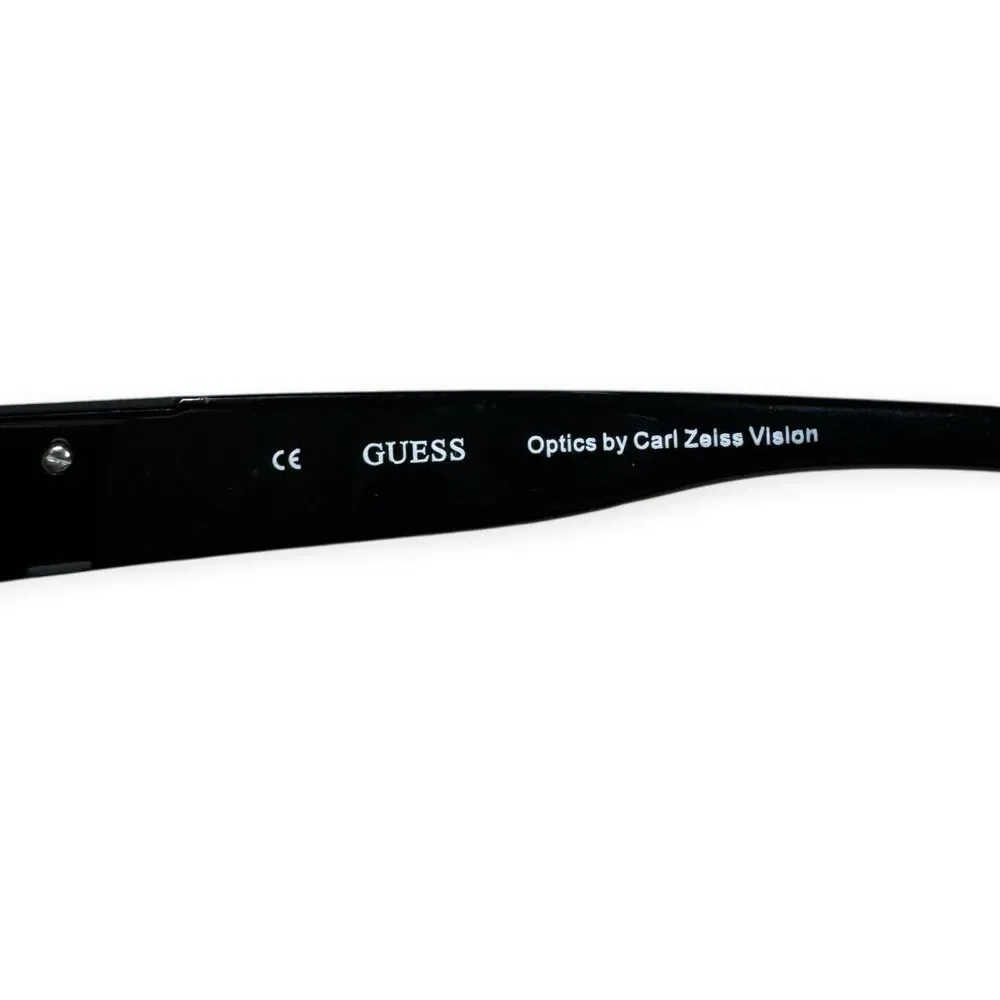 Guess GU 6766 Black Sunglasses Retro Rectangle‎ Frame Gray Lenses 140mm